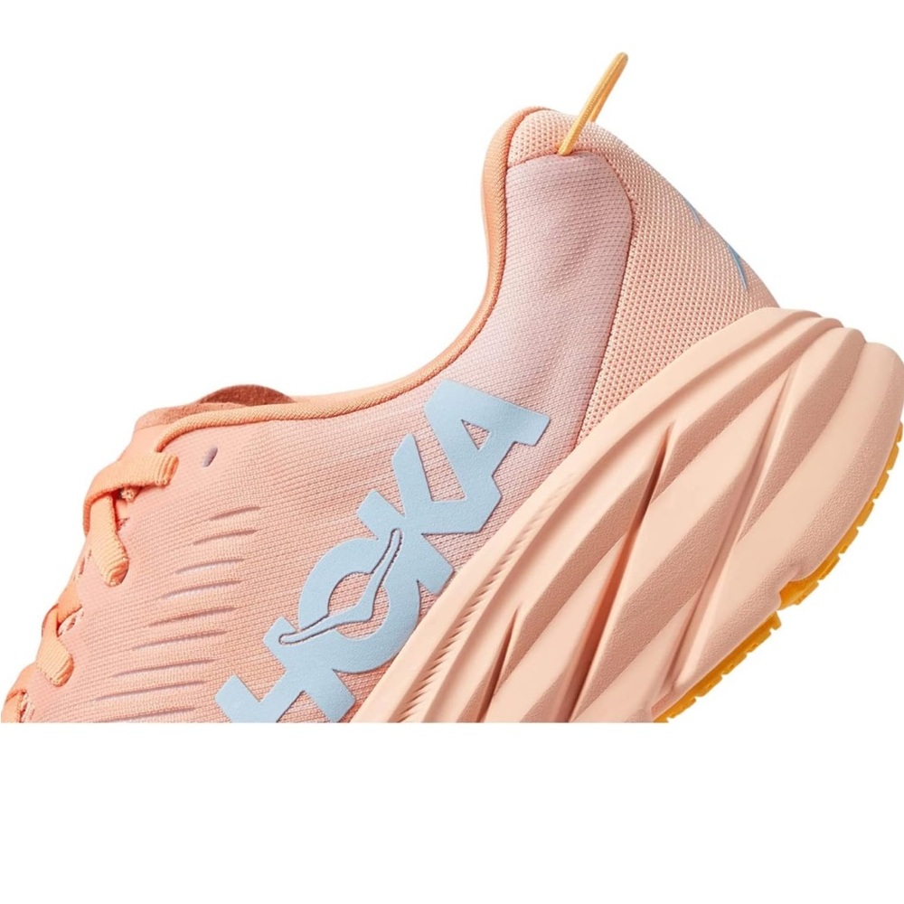 Hoka Peach/Yellow Women’s Athletic Running Shoes - Picture 6 of 14